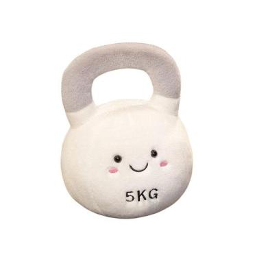 Imagem de Boneca de pelúcia com halteres de pelúcia Kettlebell Toy 140 g 23 cm -