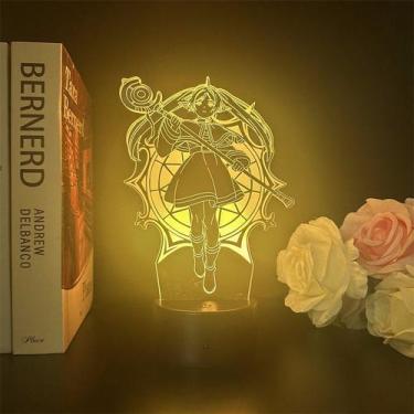 Imagem de Luz noturna USB 3D transparente O funeral de um felino - Taiyuanketanm