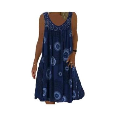 Imagem de Digital impresso fora do vestido casual do ombro, camisola sexy, encai