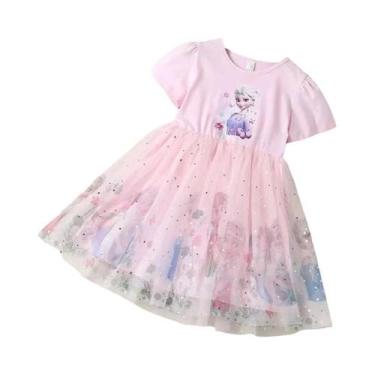 Imagem de Vestido De Princesa Elsa E Anna Frozen Para Meninas, Fantasia De Verão