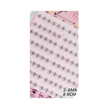 Imagem de Cílios Postiços Autoadesivos Com Aparência Natural, 8 Fileiras, Sem Co