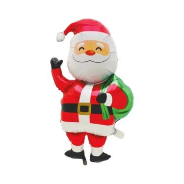 Imagem de Balão Metalizado Papai Noel Onda Estacionária Decoração De Natal Decor