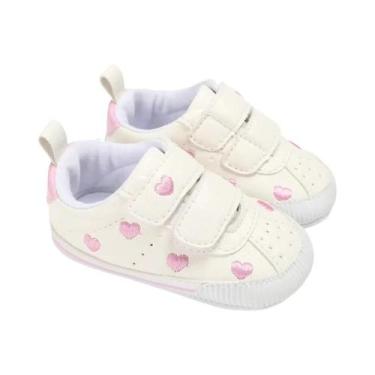 Imagem de Sapatos Esportivos Para Bebês Femininos De 0 a 12 Meses Com Solado Mac