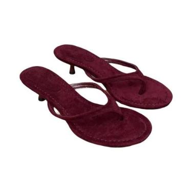 Imagem de Sapatos Femininos De Salto Médio Com Ponta Redonda, Estilo Casual, Tip