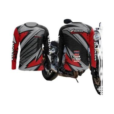 Imagem de Camiseta Masculina De Manga Comprida De Secagem Rápida Honda, Casual, 