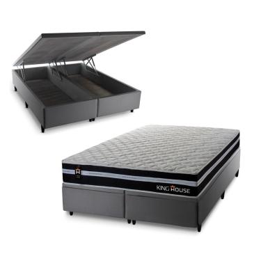Imagem de Cama Box Baú Durham com Molas Ensacadas 193x203 King House