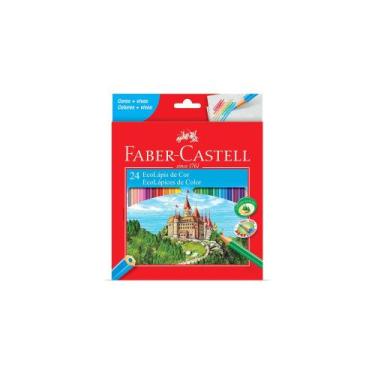 Imagem de Lápis De Cor EcoLápis Faber-Castell 24 Cores Sextavado - Faber Castell