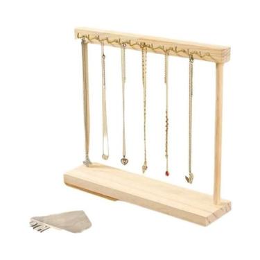 Imagem de Expositor De Joias Em Madeira Maciça De Grande Capacidade Para Montage