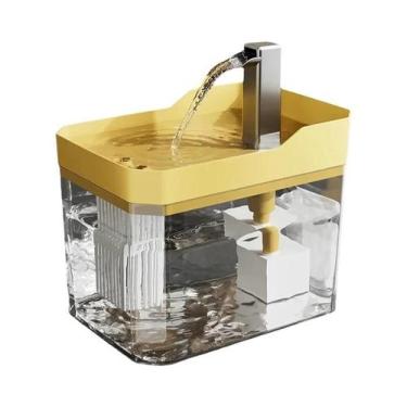 Imagem de Fonte De Água Automática Ultra Silenciosa De 1,5L Com Filtro Para Gato