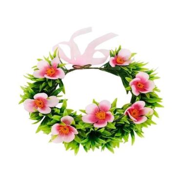 Imagem de Guirlanda Floral Moana Para Crianças, Acessórios De Princesa Para Brin