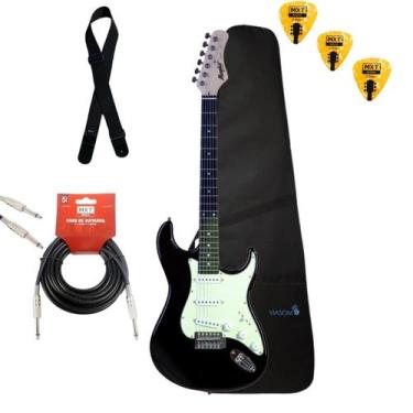 Imagem de Kit Guitarra Elétrica Tagima Memphis MG-30 C/Capa Correira Cabo P10/P1