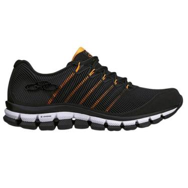 Imagem de Tênis Masculino Olympikus Dynamic 343, Preto, Laranja, 44