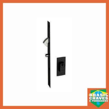 Imagem de Fechadura para Porta de Correr Bico de Papagaio 430ZM Preta 18mm Pado