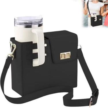 Imagem de Sacos Bolsa Garrafa De Água Armazenamento De Copo Portátil COR:PRETO -