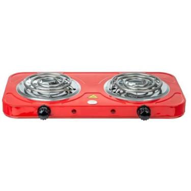Imagem de Fogao Eletrico Cooktop 2 Bocas 2000W 5 Niveis Temperatura Red 127V - C