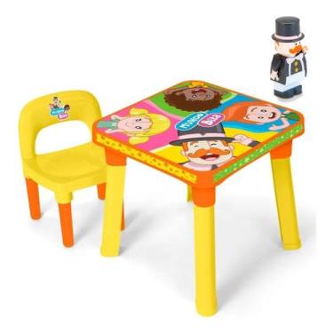 Imagem de Mesinha com 1 Cadeira MundoBita Mesa Infantil Didática 140 - Monte Líb
