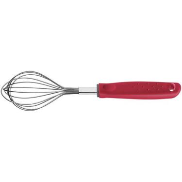 Imagem de Batedor/Fuê Ovos e Massa Inox Vermelho 27,4cm - Tramontina Utilità 256
