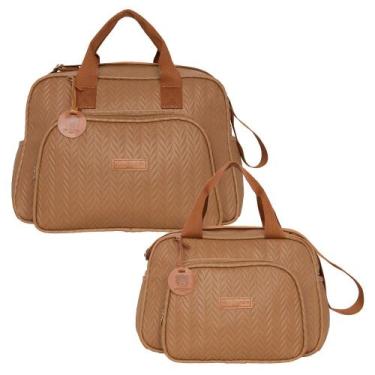 Imagem de Kit Bolsas Maternidade Pirulitando G+P Refúgio Marrom - Pirulitando Ba