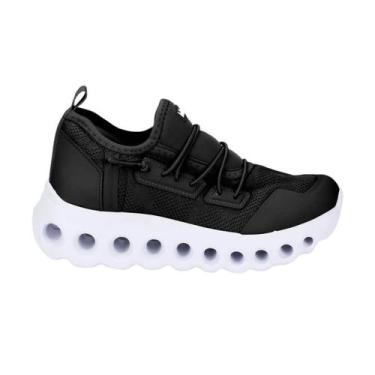 Imagem de Tênis Infantil Menino Bibi 1270007 Roller Sport, Preto, Branco, 36