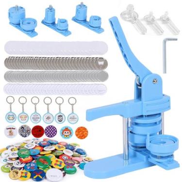 Imagem de Máquina de fazer bottons OLenyer Kit DIY com 3 tamanhos de molde