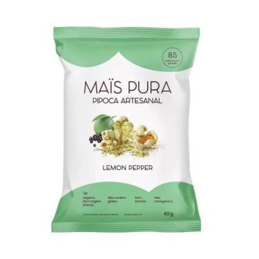 Imagem de Pipoca Artesanal Sabor Lemon Pepper Mais Pura 40g