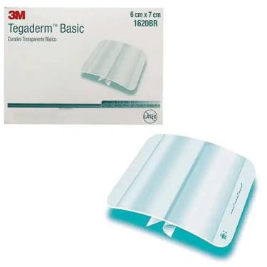 Imagem de Curativo Filme Transparente Tegaderm 6cm x 7cm 3M -, 6cm x 7cm