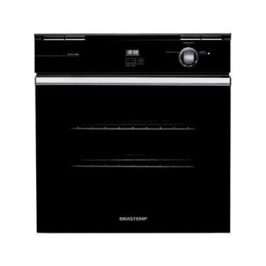 Imagem de Forno de Embutir a Gás Brastemp 78L Grill e Timer Touch BOA84AE Preto 