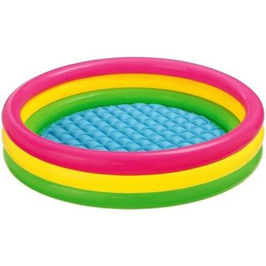 Imagem de Piscina Inflável Infantil Pôr do Sol - 131 Litros - 114x25 cm - Intex