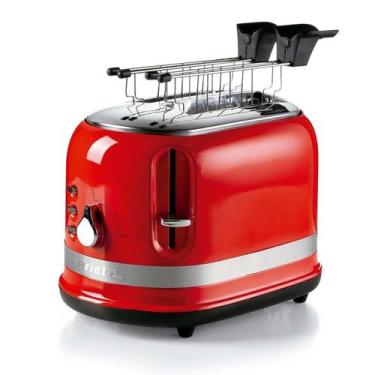 Imagem de Torradeira Elétrica Linha Moderna Cor Vermelha Ariete 750W para 2 Fati