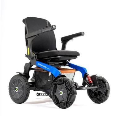 Imagem de Cadeira De Rodas Motorizada Offroad Adventure Power Lite 150kg, Azul