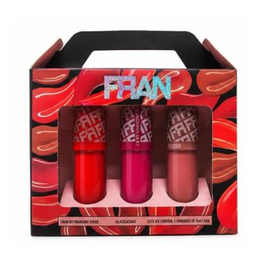 Imagem de Gloss Labial Glosslicious Kit Trio 3 Cores 5ml - Sem marca