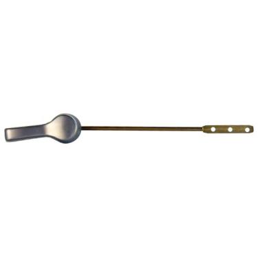 Imagem de LASCO 04-1785 Deluxe Alavanca de descarga de tanque de vaso sanitário com braço de latão e torneira de zinco, níquel acetinado, pacote com 6, prata, 6 peças
