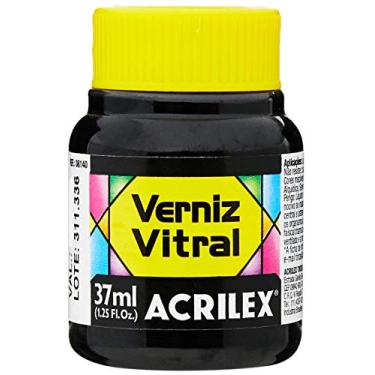 Imagem de Verniz Vitral Preto 37ml. - 01 Unidade, Acrilex, 081400520, Multicor