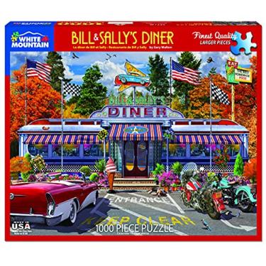 Imagem de White Mountain Puzzles Bill & Sally's Diner - 1000 Piece Jigsaw Puzzle