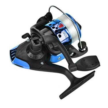 Imagem de Carretéis de pesca ultra suaves, 5.1: 1 molinetes de pesca de alta velocidade com moldura de grafite leve molinete de pesca acessório poderoso de equipamento de eixo grande (azul)