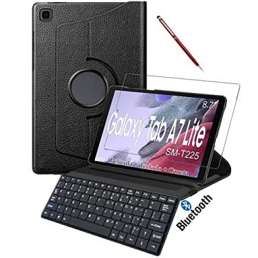 Imagem de Capa Teclado Para Tablet Samsung Tab A7 Lite 8.4" Pelicula + Caneta Touch
