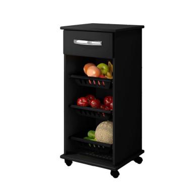 Imagem de Armário Cozinha Com Fruteira Curitiba preto Fosco