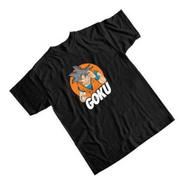 Imagem de Camiseta Do Goku Dragon Ball Estampada Tecido 100% Algodão - Salve Cru