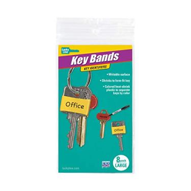 Imagem de Lucky Line Chaveiros coloridos – Identificadores de chave (17208) grandes pacote com 8