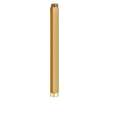 Imagem de 1pcs 40CM Chuveiro Extensão Banheiro extra estender longo tubo quadrado bar chuveiro torneira definir preto branco cromado ouro tubo do sistema de banho, ouro