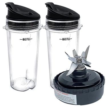 Imagem de Veterger Peças de reposição conjunto de lâmina de 6 quilhas, compatível com liquidificador Ninja BL201/BL200/BL201C/BL209/BL203QBK (5)