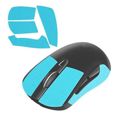 Imagem de LinkIdea Fita antiderrapante para mouse, adesivos para mouse de jogos Logítech G PRO, G102, G304, G403, elásticos laterais refinados resistentes ao suor/pasta antisuor, corte para caber (azul)