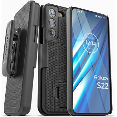 Imagem de Capa DuraClip projetada para Samsung Galaxy S22 com clipe de cinto, capa fina para celular com coldre (S22)