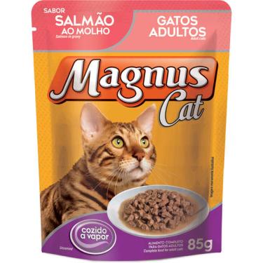 Imagem de Ração Úmida Magnus Cat Sachê Salmão ao Molho para Gatos Adultos - 85 g