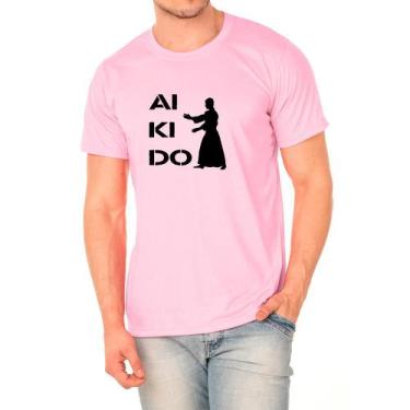 Imagem de Camiseta Masculina Algodão Aikido Leve Conforto Casual - Ragor