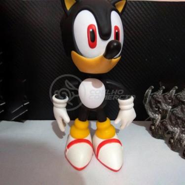 Imagem de Boneco Action Figure Shadow Sonic Black Preto Articulado Grande Super Size 23cm - Sonic World