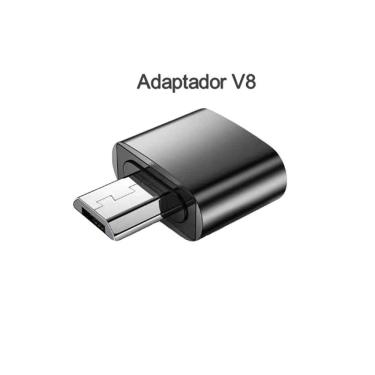 Imagem de Adaptador USB (F) V8 (M)  para Conectar Pendrive no Celular
