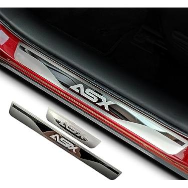 Imagem de GZBFTDH Proteção de Peitoril Soleira da Porta, para Mitsubishi ASX 2015-2022 Carro Acessórios, Aço Inoxidável Kick Plate Guard de Pedal de Limiar Protetor, Peças para Automóveis