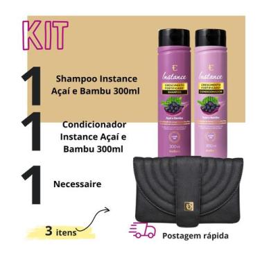 Imagem de Shampoo Condicionador Necessaire Açaí Bambu Instance Eudora