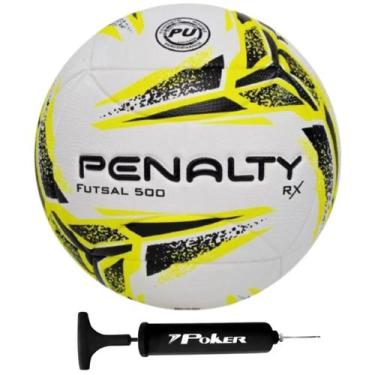 Imagem de Bola Futsal Futebol De Salão Penalty Rx 500 + Bomba De Ar